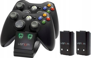 Ładowarka Stacja Dokująca Padów Xbox 360 + 2x Akumulatory
