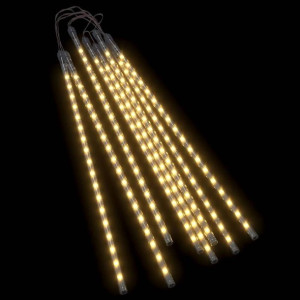 Lampki meteory, 8 szt., 50 cm, 288 ciepłe białe LED wewn./zewn.