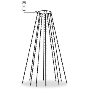 Siatka lampek choinkowych, 400 zimnych białych diod LED, 400 cm