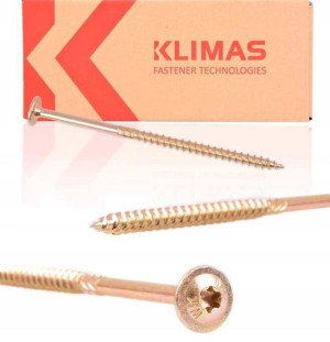 Wkręty Ciesielskie 6x260 Torx Łeb Talerzowy 100szt