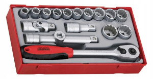 Zestaw kluczy nasadkowych 1/2 TENG TOOLS TT1218