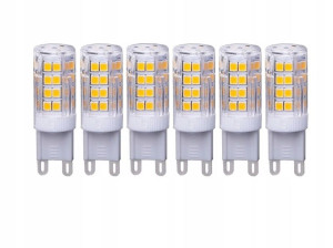 Żarówka LED G9 5W 450lm barwa ciepła WW 6szt