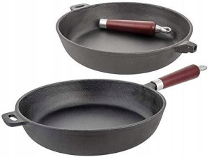 Patelnia Żeliwna 20 Cm Głęboka Indukcja Gaz