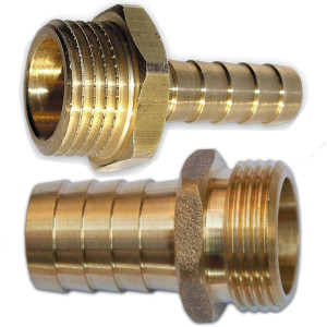 Nypel Geka Imitate 1" 32mm Gwint Zewnętrzny Mosiądz - Bradas