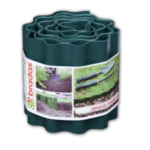 Obrzeże Ogrodowe 'bradas' Faliste Trawnikowe 9m X 20cm - Zielone