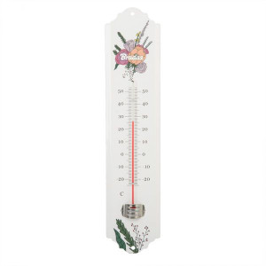 Termometr Zewnętrzny Metalowy 'bradas White Line' - 30cm
