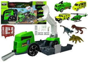 Zestaw Ciężarówka Z Dinozaurami Transporter