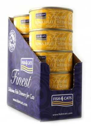 Fish4Cats - Filet tuńczyka z serem (70g) x 10