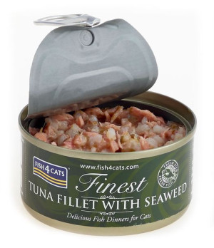 Fish4Cats - Wet Tuna Fillet with Seawood (70g)