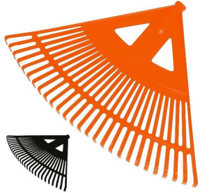 Grabie plastikowe typ kanadyjski szerokość 580mm czarne nieoprawione 12257