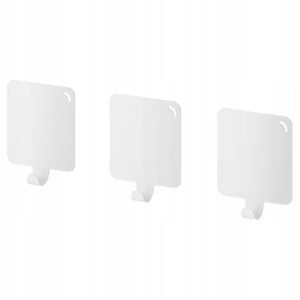 IKEA PLUTT hak samoprzylepny haczyk 3szt wieszak