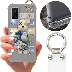 Etui Antishock Pasek do VIVO V21E 4G Misie Wzory