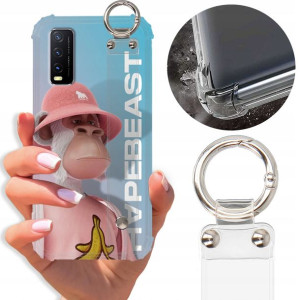 Etui Antishock Pasek do VIVO Y11S Case Misie Wzory