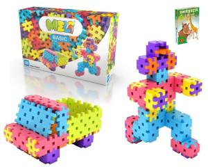 Klocki Meli Wafle Konstrukcyjne Basic 150 El + Prezent Karty Piotrus