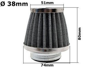 Filtr Powietrza Atv 110 Hb 38mm Silnik Poziomy Z Oznaczeniem 139fmb, 147fmd