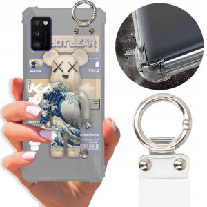 Etui Antishock Pasek do SAMSUNG A41 Misie Wzory