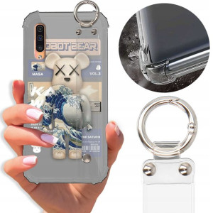 Etui Antishock Pasek do SAMSUNG A50S Misie Wzory