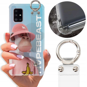 Etui Antishock Pasek do SAMSUNG A51 5G Misie Wzory