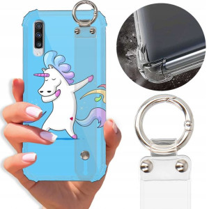 Etui Antishock Pasek do SAMSUNG A70 Bajki Wzory