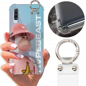 Etui Antishock Pasek do SAMSUNG A70 Misie Wzory