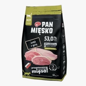 Pan Mięsko Sucha Karma Dla Kota Indyk Z Gęsią Rozmiar S 10 kg