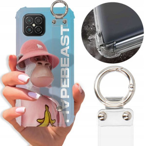 Etui Antishock Pasek do HUAWEI NOVA 8 SE Miś Wzory