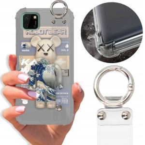 Etui Antishock Pasek do HUAWEI Y5P Top Misie Wzory
