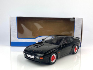 Porsche 924 Carrera GT Black with Red Wheel Rims MCG 1:28