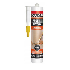 SOUDAL PROFILE LISTWY 49A uniwersalny beżowy klej montażowy 280ml (12601)