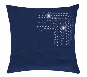 poszewki dekoracyjne PANAMA DECOR 45x45 granatowy