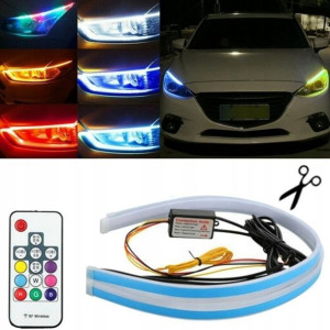 ŚWIATŁA DRL FLEX LED dzienne płynący kierunek RGB