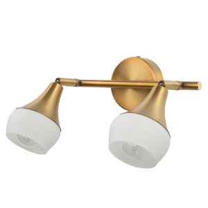 Lampa ścienna 2-punktowa złota ANTLER