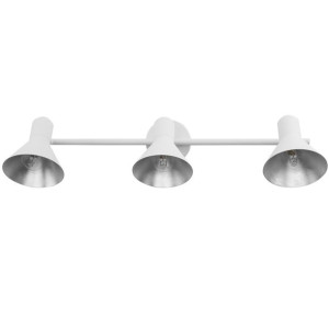 Lampa sufitowa 3-punktowa metalowa biała MERSEY