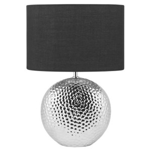 Lampka nocna ceramiczna srebrna NASVA