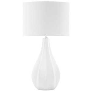 Lampka nocna porcelanowa jasnobeżowa SANTEE
