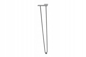 Noga Meblowa Stołowa Arto Gtv 40cm 2 Pręty Czarny Mat Loft