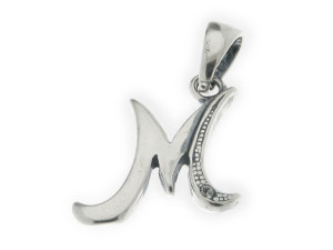 Wisiorek Literka Alfabetu "m" Srebro 925