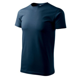 Koszulka T-shirt Bawełniana Męska Malfini Basic Granatowy - Rozmiar S