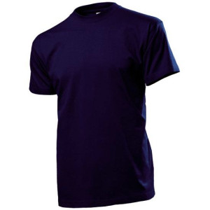 Koszulka Bawełniana Typu T-shirt Granatowa - Rozmiar M