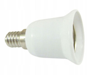 Przejściówka adapter E14 do E27 do żarówka