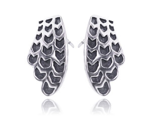 Kolczyki Srebrne Skrzydła Skrzydło Srebro 925 22mm