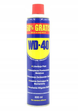 WD-40 600ml z aplikatorem uniwersalny preparat odrdzewiający i smarujący