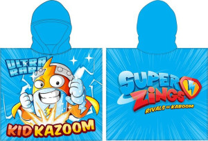 Ponczo Ręcznik Super Zings 55 X 110 Cm Kaptur