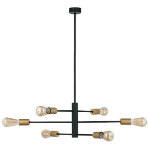 Lampa Wisząca Żyrandol Led Nowodvorski Rotor Czarna, Stal 7937