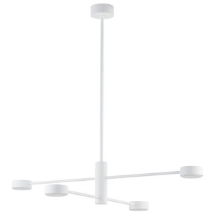 Lampa Wisząca Żyrandol Led Nowodvorski Orbit Biała, Stal 7941