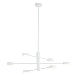 Lampa Wisząca Żyrandol Led Nowodvorski Orbit Biała, Stal 7942