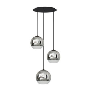 Lampa Wisząca Żyrandol Led Nowodvorski Globe Chrom, Szkło 7607
