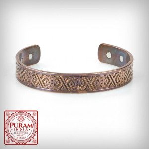 Ręcznie wykonana Miedziana bransoletka 4