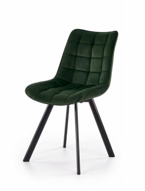 Krzesło tapicerowane K332 velvet zielone