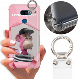 Etui Antishock Pasek do LG K40S Case Misie Wzory